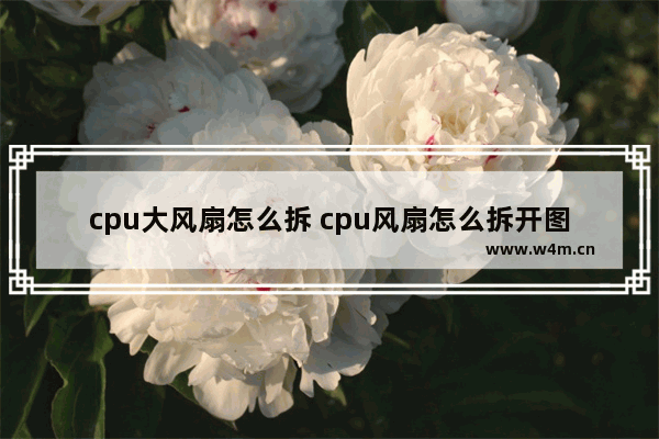 cpu大风扇怎么拆 cpu风扇怎么拆开图解