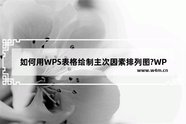 如何用WPS表格绘制主次因素排列图?WPS表格绘制主次因素排列图教程