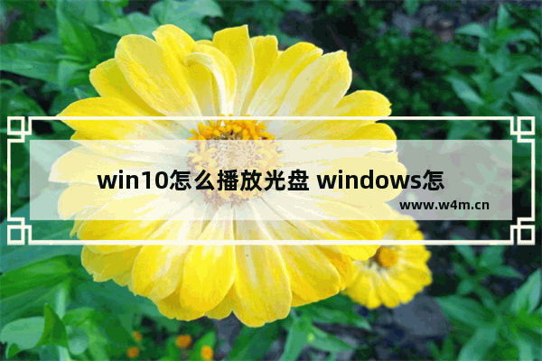 win10怎么播放光盘 windows怎么播放光盘