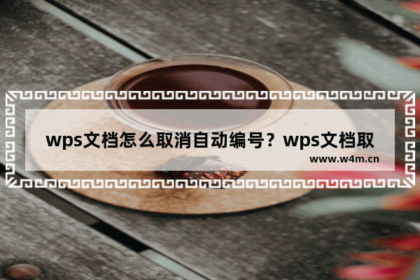 wps文档怎么取消自动编号？wps文档取消自动编号的方法