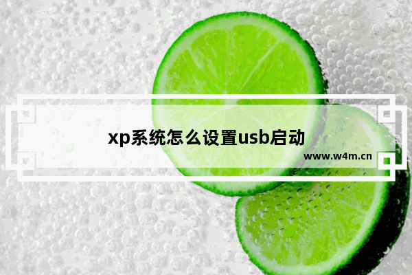 xp系统怎么设置usb启动