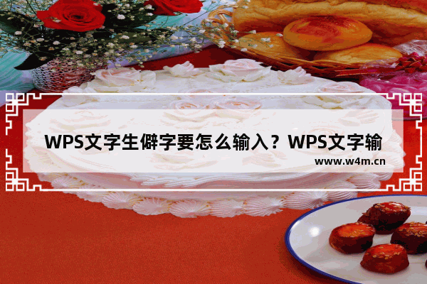 WPS文字生僻字要怎么输入？WPS文字输入生僻字的方法技巧