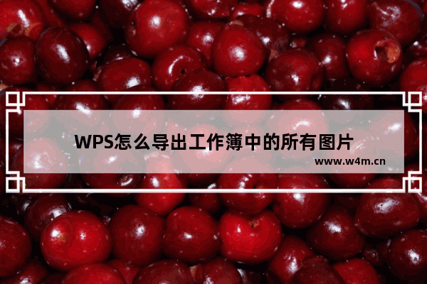 WPS怎么导出工作簿中的所有图片