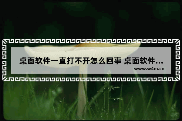 桌面软件一直打不开怎么回事 桌面软件打开没反应