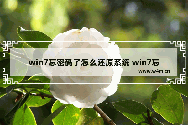 win7忘密码了怎么还原系统 win7忘记密码怎么重置