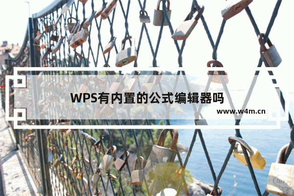 WPS有内置的公式编辑器吗