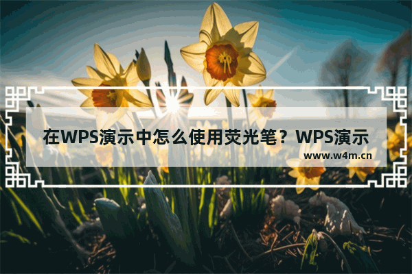 在WPS演示中怎么使用荧光笔？WPS演示中荧光笔的使用技巧