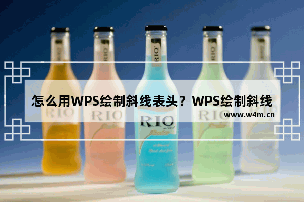 怎么用WPS绘制斜线表头？WPS绘制斜线表头的技巧