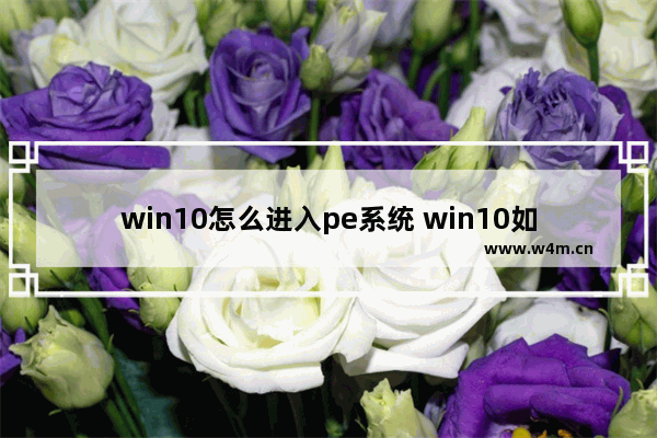 win10怎么进入pe系统 win10如何进pe系统