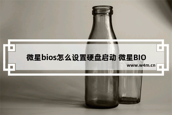 微星bios怎么设置硬盘启动 微星BIOS设置硬盘启动详解