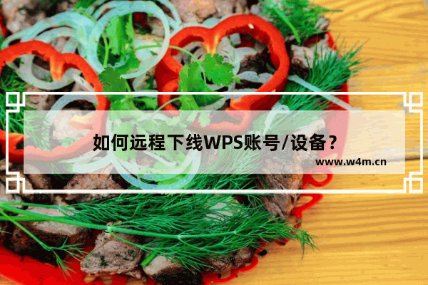 如何远程下线WPS账号/设备？