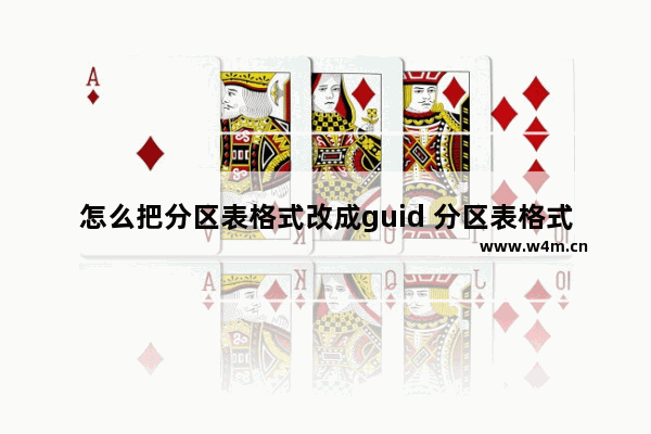 怎么把分区表格式改成guid 分区表格式转换会格式化吗