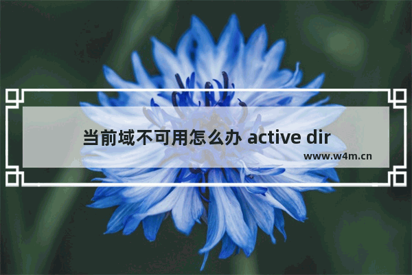 当前域不可用怎么办 active direction域服务当前不可能