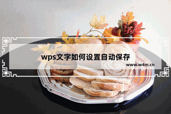 wps文字如何设置自动保存