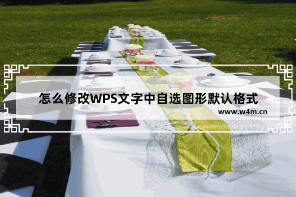 怎么修改WPS文字中自选图形默认格式