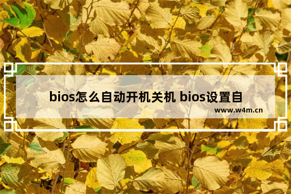 bios怎么自动开机关机 bios设置自动开关机在哪里设置