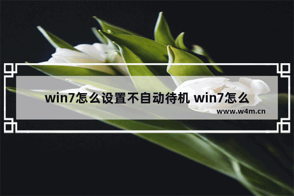 win7怎么设置不自动待机 win7怎么设置不自动待机状态