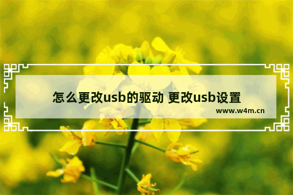 怎么更改usb的驱动 更改usb设置