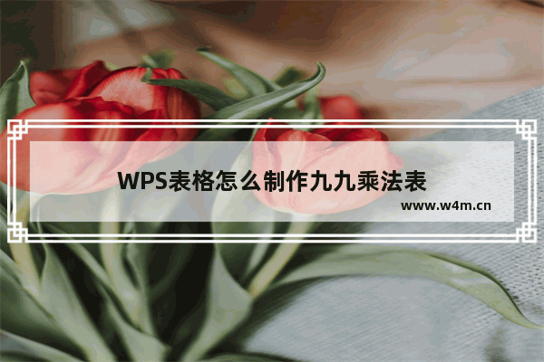 WPS表格怎么制作九九乘法表