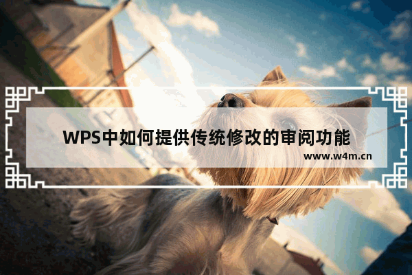 WPS中如何提供传统修改的审阅功能