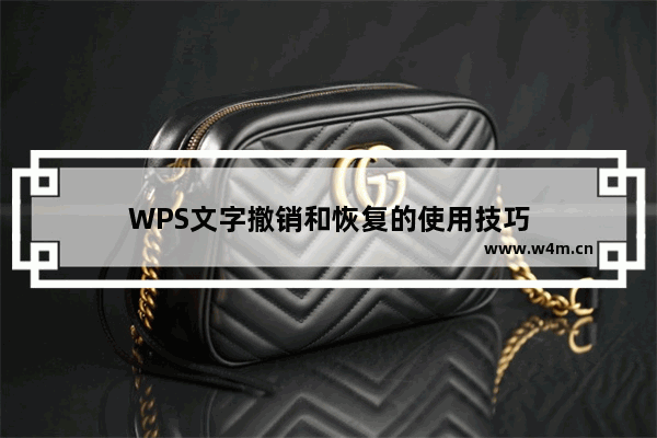 WPS文字撤销和恢复的使用技巧