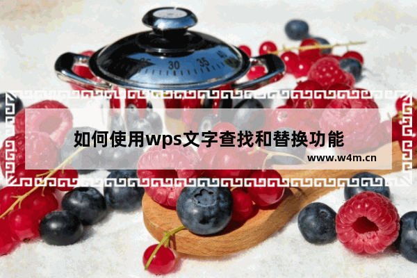 如何使用wps文字查找和替换功能