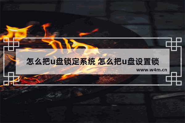 怎么把u盘锁定系统 怎么把u盘设置锁