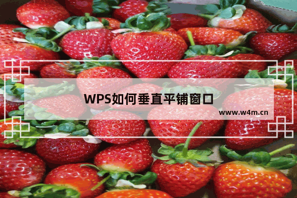 WPS如何垂直平铺窗口