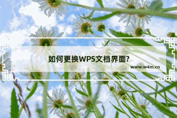 如何更换WPS文档界面?