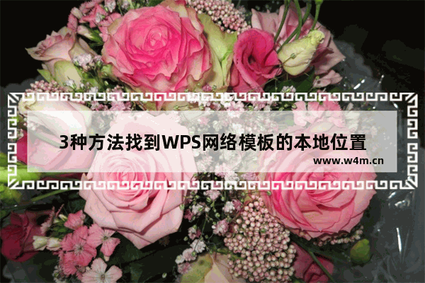 3种方法找到WPS网络模板的本地位置