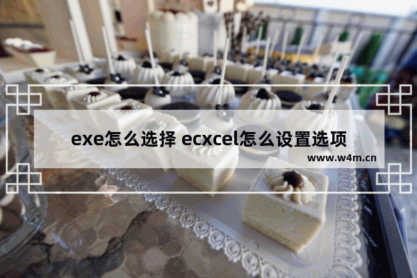 exe怎么选择 ecxcel怎么设置选项