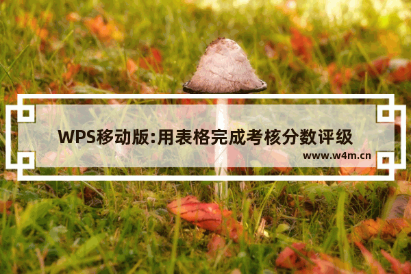 WPS移动版:用表格完成考核分数评级