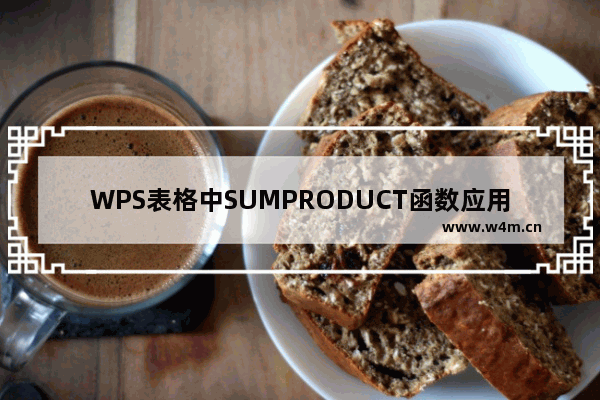 WPS表格中SUMPRODUCT函数应用两则实用教程