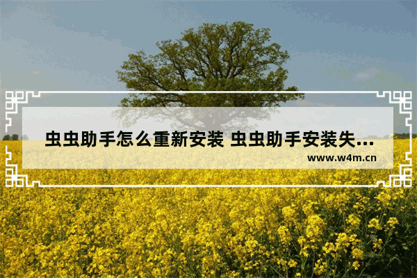 虫虫助手怎么重新安装 虫虫助手安装失败怎么解决