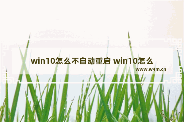 win10怎么不自动重启 win10怎么不自动更新系统