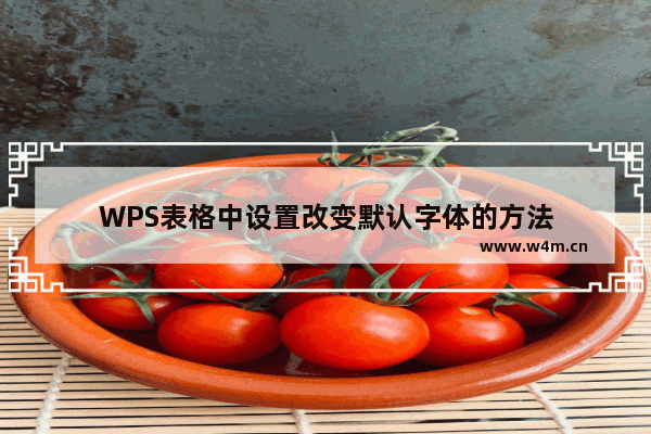 WPS表格中设置改变默认字体的方法