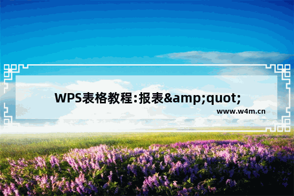 WPS表格教程:报表"表头"的打印技巧