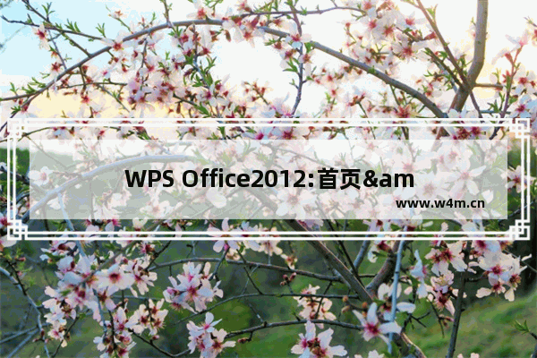 WPS Office2012:首页"我的模板"介绍