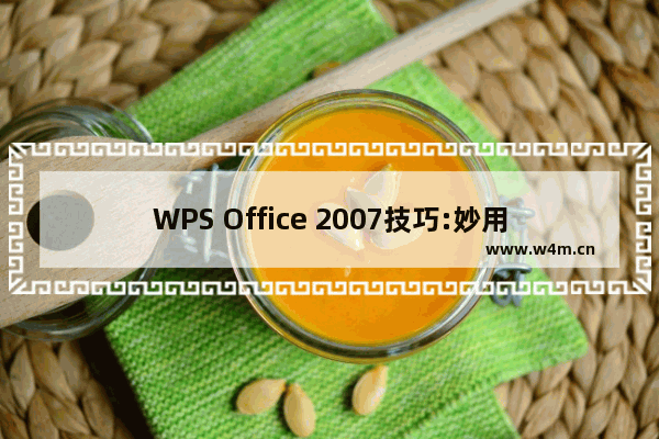 WPS Office 2007技巧:妙用配置工具