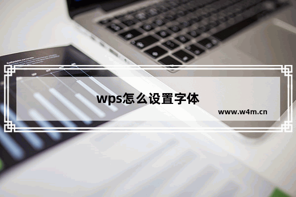 wps怎么设置字体