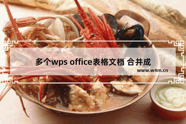 多个wps office表格文档 合并成一个表格文档？