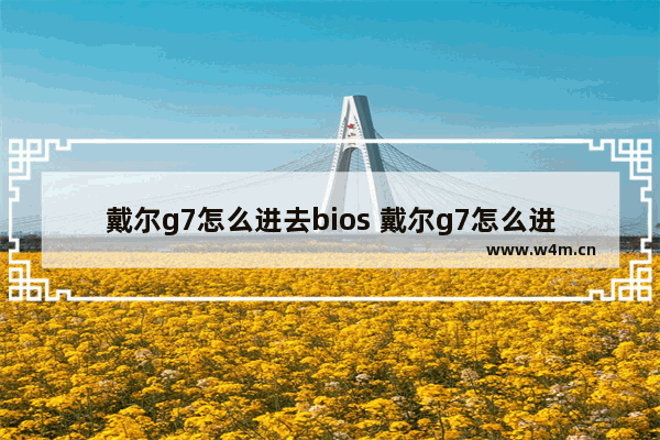 戴尔g7怎么进去bios 戴尔g7怎么进pe