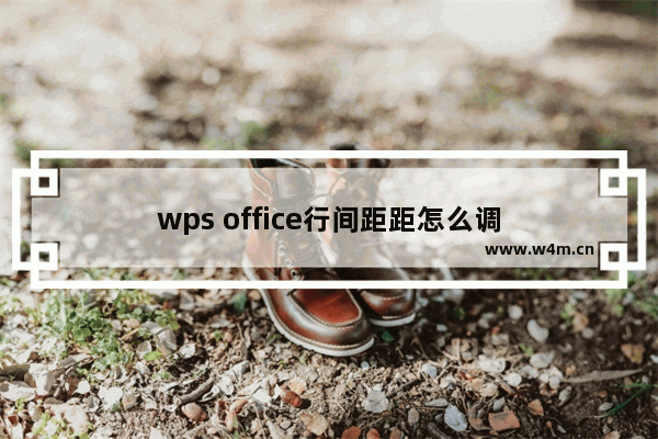 wps office行间距距怎么调