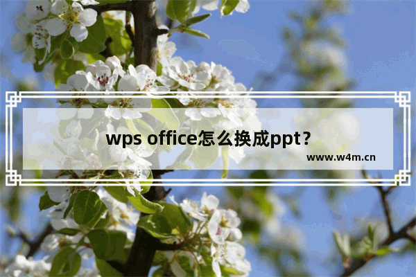 wps office怎么换成ppt？