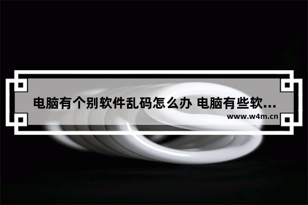 电脑有个别软件乱码怎么办 电脑有些软件出现乱码