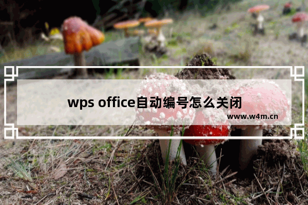 wps office自动编号怎么关闭