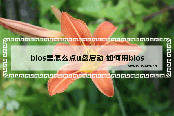 bios里怎么点u盘启动 如何用bios启动u盘