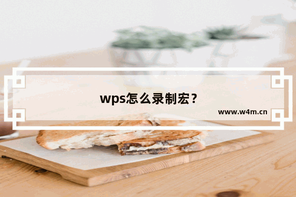 wps怎么录制宏？