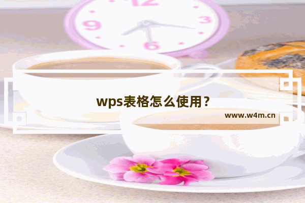 wps表格怎么使用？