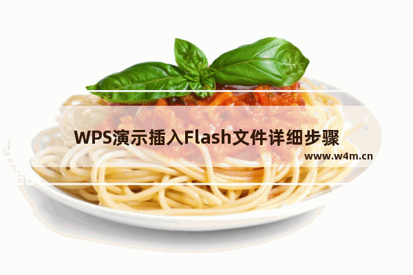 WPS演示插入Flash文件详细步骤